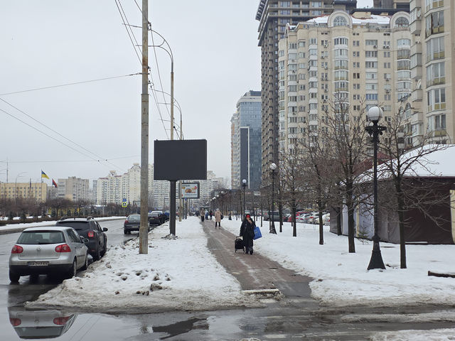 Цифрова панель 3x2,  Левка Лук'яненка, 29 (Ресторан Азнаурі) в напрямку м. Мінська